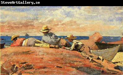 Winslow Homer Three Boys on the Shore